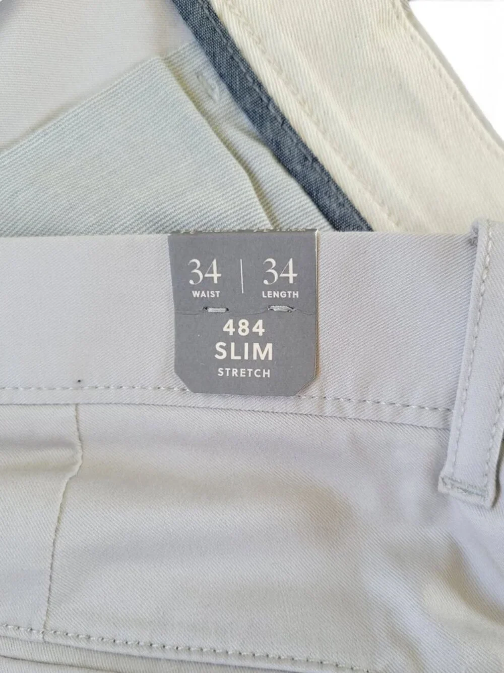 J Crew Men's Slim Fit Tech Chino in Ashen Taupe 34/34